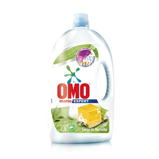 Omo Laundry Liquid Matic Savon de Marseille- 2.5L